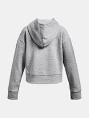 Under Armour Mikina UA Rival Fleece Crop Hoodie-GRY L