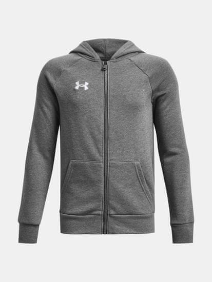 Under Armour Mikina UA Rival Fleece FZ Hoodie-GRY