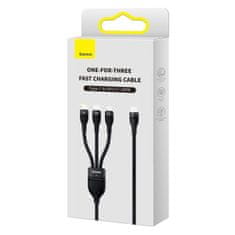 Greatstore Flash Series II USB-C Iphone Lightning microUSB kabel 100W 1,5m černý