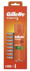 Gillette Fusion5 Holicí Hlavice 8 Ks + Fusion5 Ultra Sensitive 200 ml