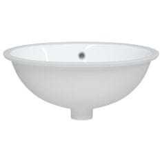 Vidaxl Umyvadlo do koupelny bílé 49 x 40,5 x 21 cm oválné keramika