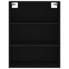 Vidaxl Skříň highboard černá 69,5 x 34 x 180 cm kompozitní dřevo