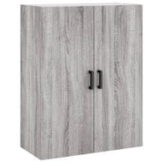 Vidaxl Skříň highboard šedá sonoma 69,5 x 34 x 180 cm kompozitní dřevo