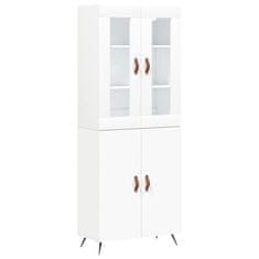 Vidaxl Skříň highboard bílá 69,5 x 34 x 180 cm kompozitní dřevo