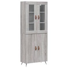 Vidaxl Skříň highboard šedá sonoma 69,5 x 34 x 180 cm kompozitní dřevo