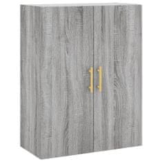 Vidaxl Skříň highboard šedá sonoma 69,5 x 34 x 180 cm kompozitní dřevo