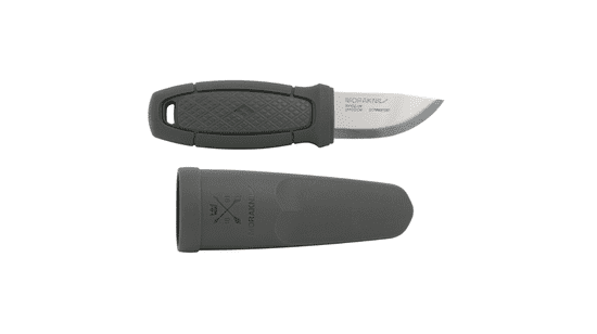 Morakniv 13843 Eldris LightDuty Dark Grey malý všestranný nůž 6 cm, tmavě šedá, TPE, plastové pouzdr