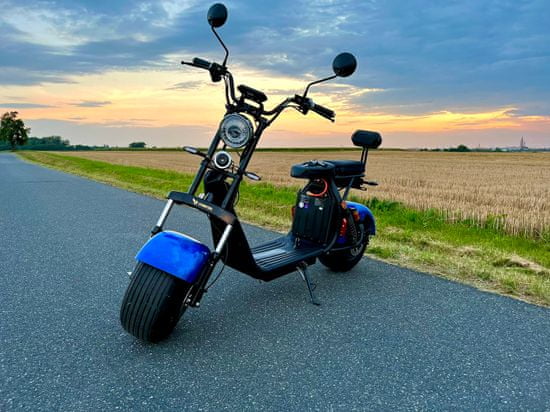 Leramotors Elektrokoloběžka Leramotors SCOOTERS C2 2000W - třpytka modrá