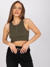 RUE PARIS Dámský top Lottie khaki M