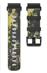 X-Site Řemínek pro Garmin QuickFit nylonový 22mm yellow camouflage