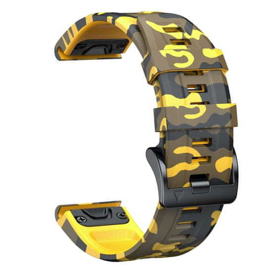 X-Site Řemínek pro Garmin Forerunner 735XT 22mm yellow camouflage
