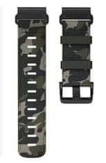 X-Site Řemínek pro Garmin QuickFit nylonový 22mm army camouflage