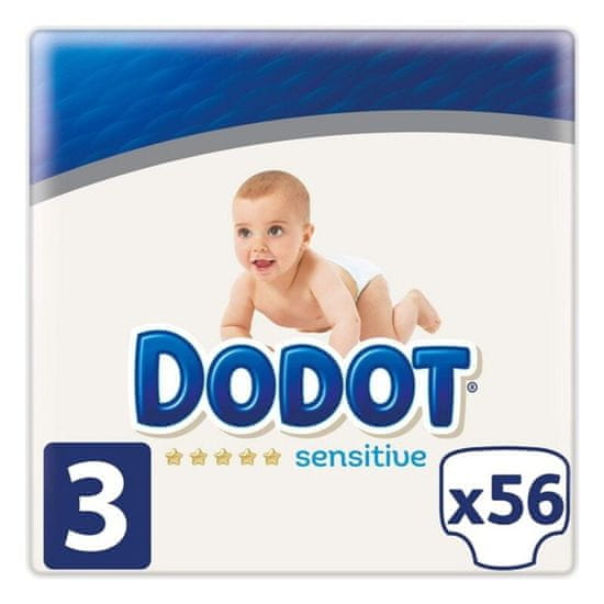 Popron.cz Plenky na jedno použití Sensitive Dodot Velikost 3 (56 uds)