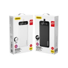 DUDAO K8s+ Power Bank 30000mAh 2x USB + LED lampa, černý