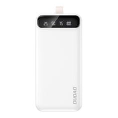 DUDAO K8s+ Power Bank 30000mAh 3x USB + LED lampa, bílý