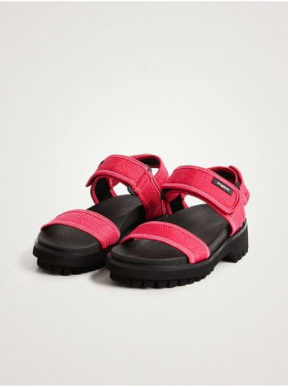 Desigual Růžové dámské sandály Desigual Track Sandal