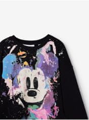 Desigual Černá holčičí mikina Desigual Mickey 110-116