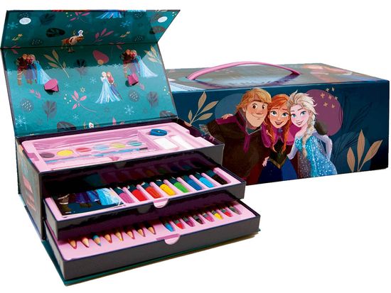 ToyCompany Frozen Ledové království kufřík na kreslení 52ks