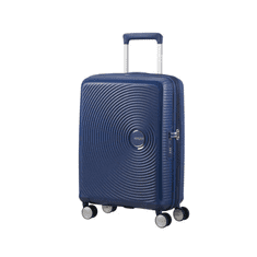 American Tourister Cestovní kufr Soundbox 55cm Tmavě modrý Midnight Navy rozšiřitelný