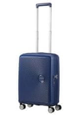 American Tourister Cestovní kufr Soundbox 55cm Tmavě modrý Midnight Navy rozšiřitelný