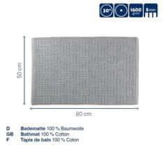 Kela Koupelnová předložka Leana 80x50 cm bavlna šedá