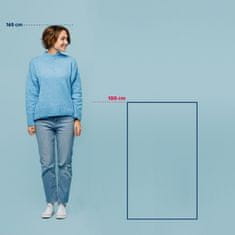 Kela Koupelnová předložka Miu směs bavlna/polyester kouřově modrá 100,0x60,0x1,0cm