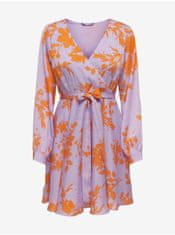 ONLY Světle fialové dámské květované šaty ONLY Summer XS
