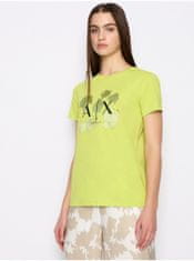 Armani Exchange Světle zelené dámské tričko Armani Exchange XS