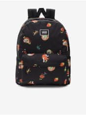 Vans Černý pánský vzorovaný batoh VANS WM OLD SKOOL H20 BACKPACK WMN UNI