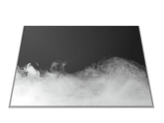 Glasdekor Skleněné prkénko černé bílý dým - Prkénko: 30x20cm