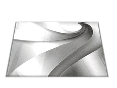 Glasdekor Skleněné prkénko 30x20cm šedá abstrakce - Prkénko: 40x30cm