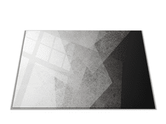 Glasdekor Skleněné prkénko šedo černý abstrakt - Prkénko: 30x20cm