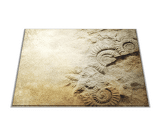 Glasdekor Skleněné prkénko vintage s fosiliemi - Prkénko: 30x20cm