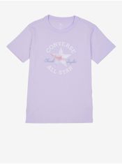 Converse Světle fialové dámské tričko Converse M