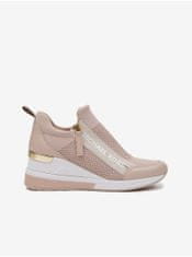 Michael Kors Světle růžové dámské tenisky na klínku Michael Kors Willis Wedge Trainer 39