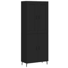 Vidaxl Skříň highboard černá 69,5 x 34 x 180 cm kompozitní dřevo