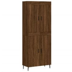 Vidaxl Skříň highboard hnědý dub 69,5 x 34 x 180 cm kompozitní dřevo