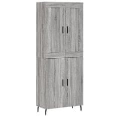 Vidaxl Skříň highboard šedá sonoma 69,5 x 34 x 180 cm kompozitní dřevo