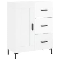 Vidaxl Skříň highboard lesklá bílá 69,5 x 34 x 180 cm kompozitní dřevo