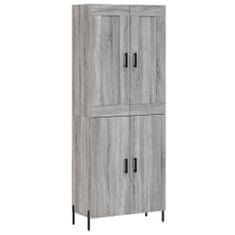 Vidaxl Skříň highboard šedá sonoma 69,5 x 34 x 180 cm kompozitní dřevo