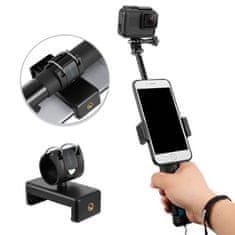 TELESIN selfie tyč na športové kamery a mobil, černá