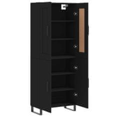 Vidaxl Skříň highboard černá 69,5 x 34 x 180 cm kompozitní dřevo