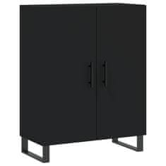 Greatstore Skříň highboard černá 69,5 x 34 x 180 cm kompozitní dřevo