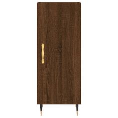 Greatstore Skříň highboard hnědý dub 34,5 x 34 x 180 cm kompozitní dřevo