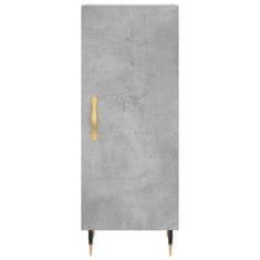 Vidaxl Skříň highboard betonově šedá 34,5x34x180 cm kompozitní dřevo