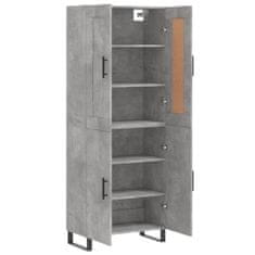 Vidaxl Skříň highboard betonově šedá 69,5x34x180 cm kompozitní dřevo