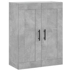 Vidaxl Skříň highboard betonově šedá 69,5x34x180 cm kompozitní dřevo