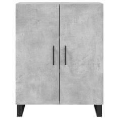 Greatstore Skříň highboard betonově šedá 69,5x34x180 cm kompozitní dřevo