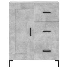 Vidaxl Skříň highboard betonově šedá 69,5x34x180 cm kompozitní dřevo