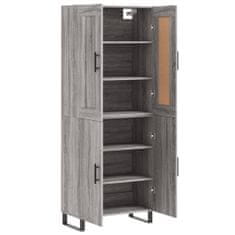 Vidaxl Skříň highboard šedá sonoma 69,5 x 34 x 180 cm kompozitní dřevo